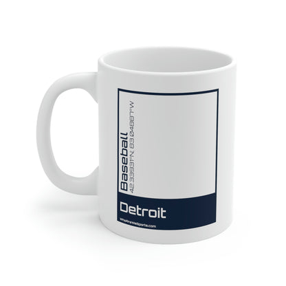 Detroit Baseball Mug (Blue)