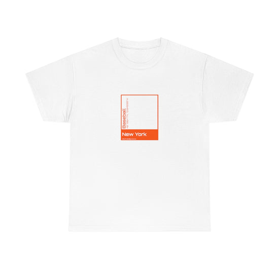 New York (N) Baseball  T-shirt (Orange)