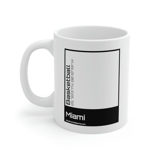 Miami Basketball Mug (Black)