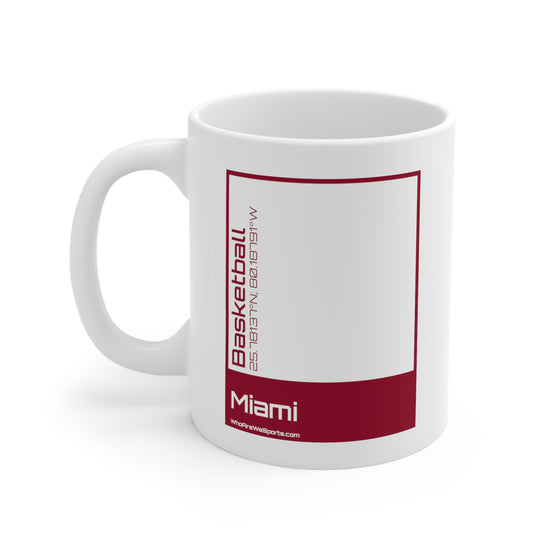 Miami Basketball Mug (Red)