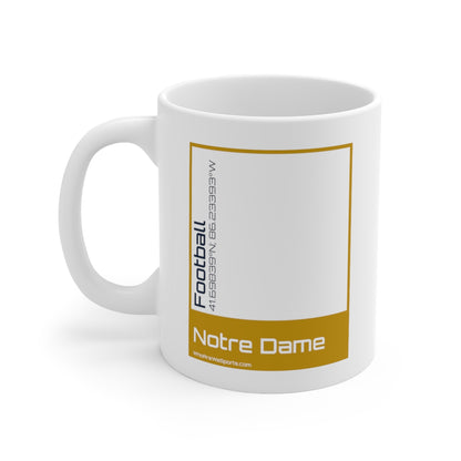 Notre Dame College Football Mug