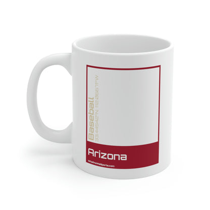 Arizona Baseball Mug (Red/Sand)