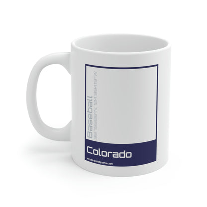 Colorado Baseball Mug (Purple/Silver)