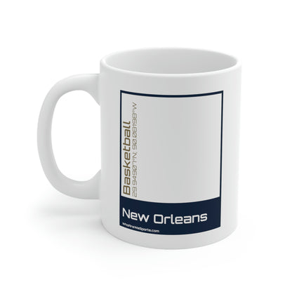 New Orleans Basketball Mug (Blue/Gold)