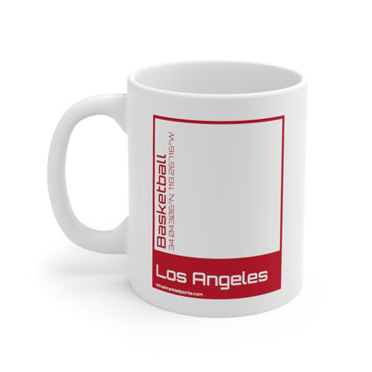 Los Angeles Basketball Mug (Red)