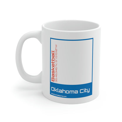 Oklahoma City Basketball Mug (Blue/Orange)