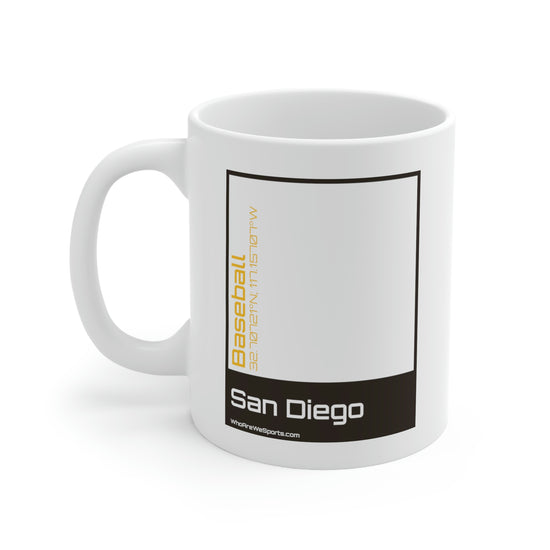 San Diego Baseball Mug (Brown/Gold)