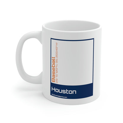 Houston Baseball Mug (Blue/Orange)