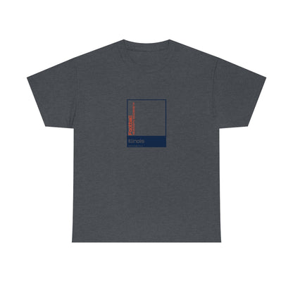 Illinois College Football T-shirt (Blue/Orange)