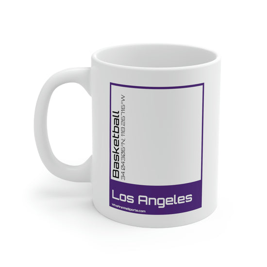 Los Angeles Basketball Mug (Purple/Black)