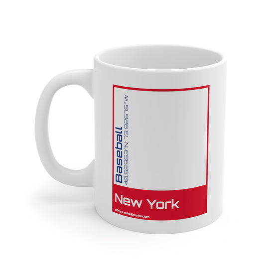 New York (A) Baseball Mug (Red/Blue)