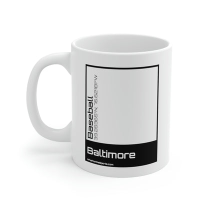 Baltimore Baseball Mug (Black)