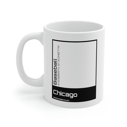 Chicago (A) Baseball Mug (Black)