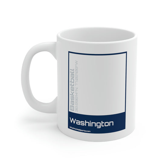 Washington Basketball Mug (Blue/Silver)
