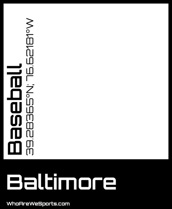Baltimore Baseball T-shirt (Black)