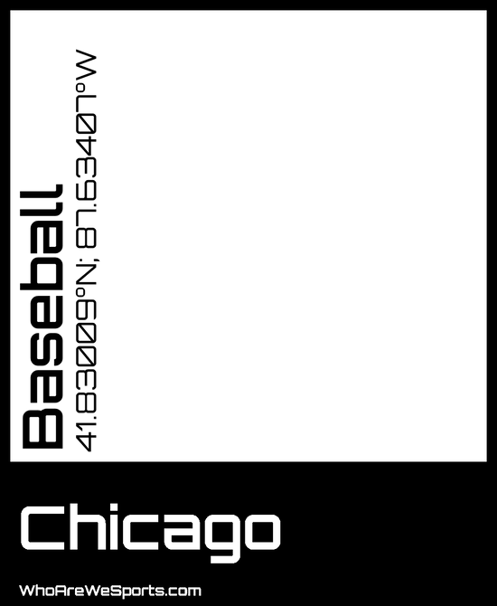 Chicago Baseball (A) T-shirt (Black)