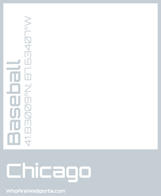 Chicago Baseball (A) T-shirt (Silver)