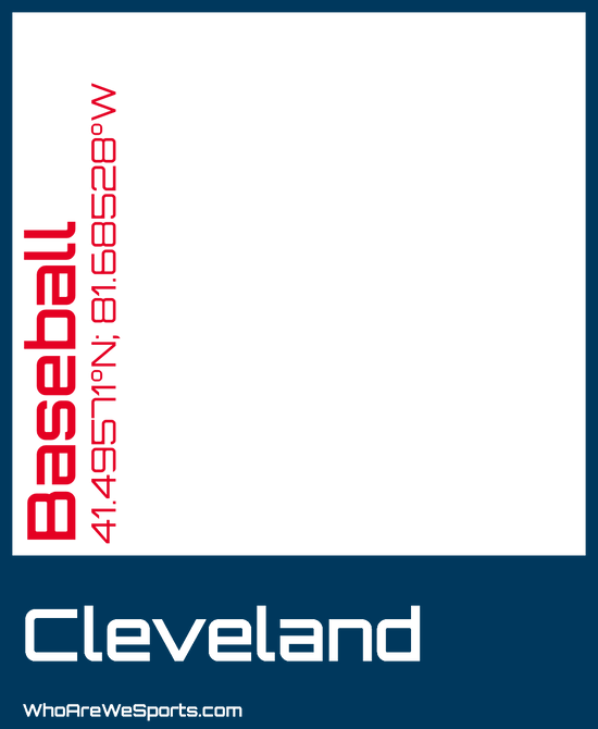 Cleveland Baseball T-shirt (Blue/Red)