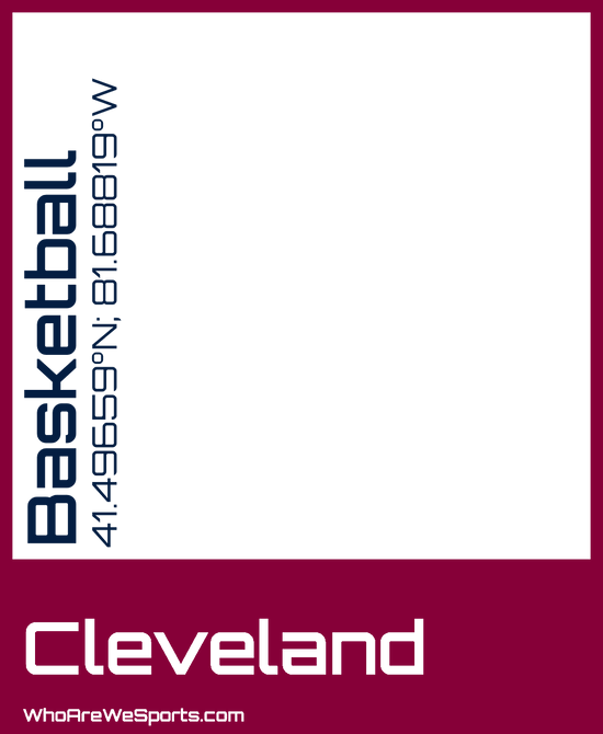 Cleveland Basketball Mug (Wine/Blue)