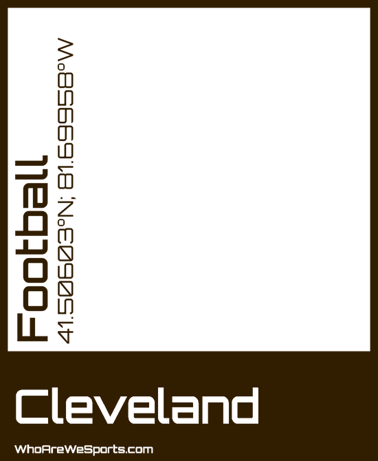 Cleveland Pro Football T-shirt (Brown)