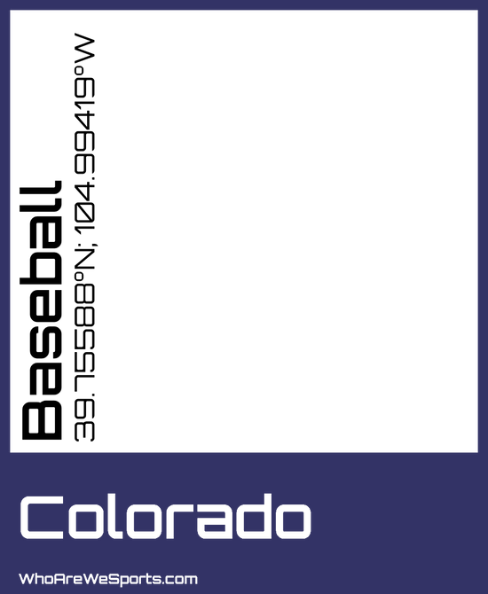 Colorado Baseball T-shirt (Purple/Black)
