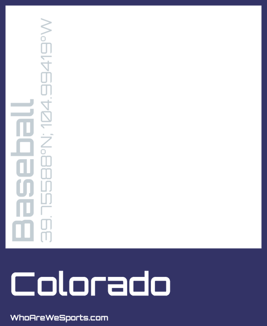 Colorado Baseball T-shirt (Purple/Silver)