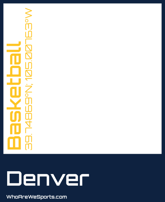 Denver Basketball Mug (Blue/Yellow)