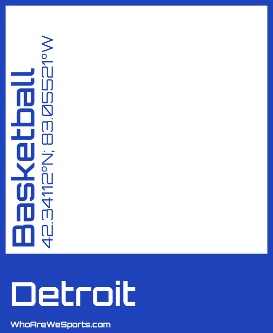 Detroit Basketball Mug (Blue)