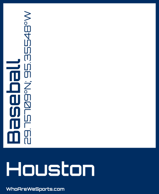 Houston Baseball T-shirt (Blue)
