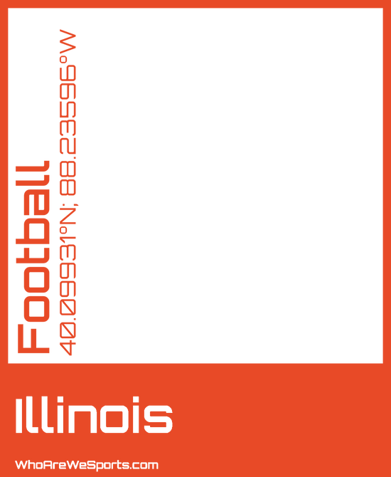Illinois College Football T-shirt (Orange)