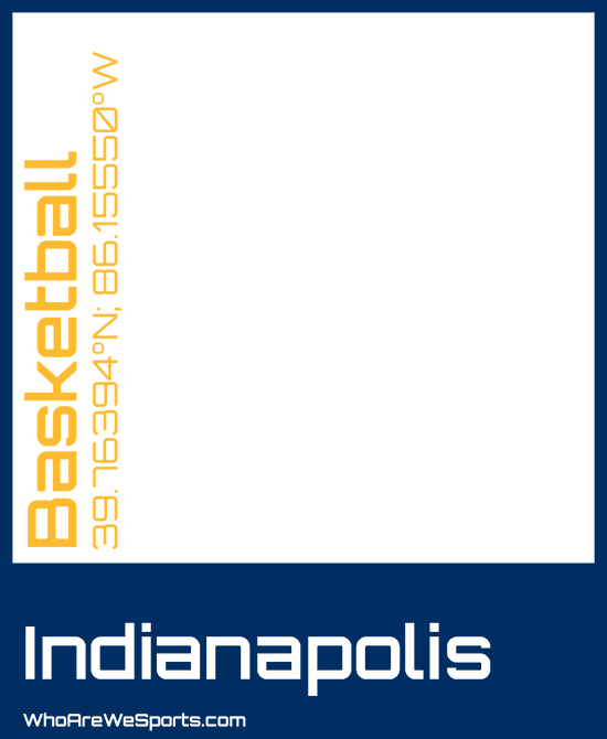 Indianapolis Basketball Mug (Blue/Yellow)