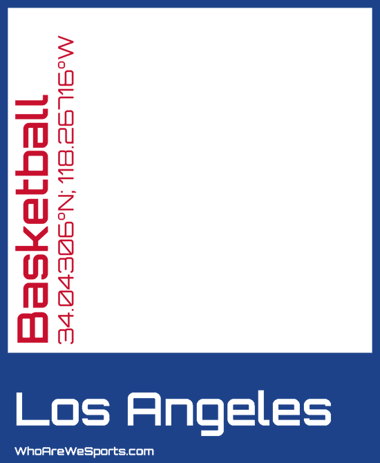 Los Angeles Basketball Mug (Blue/Red)