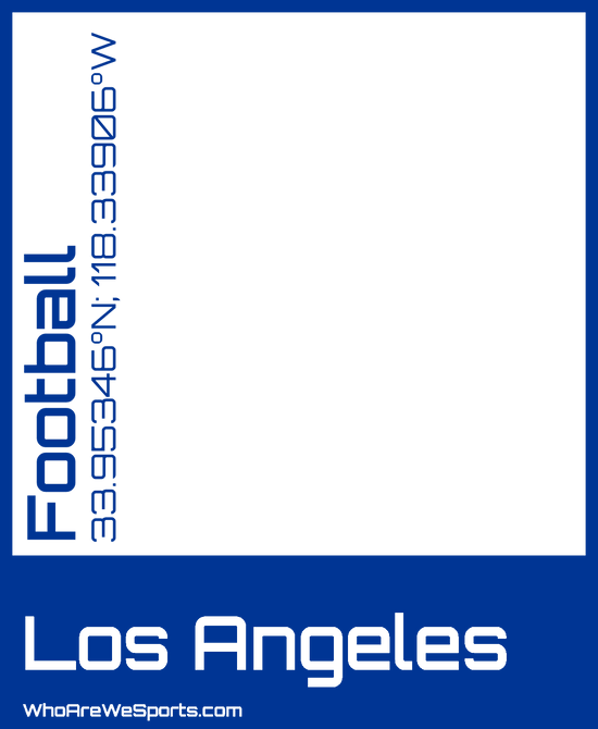 Los Angeles (N) Pro Football T-shirt (Blue)