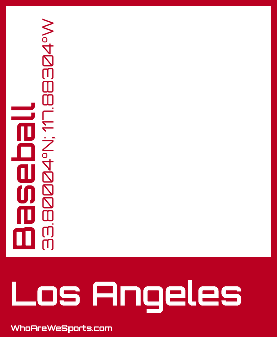 Los Angeles Baseball (A) T-shirt (Red)
