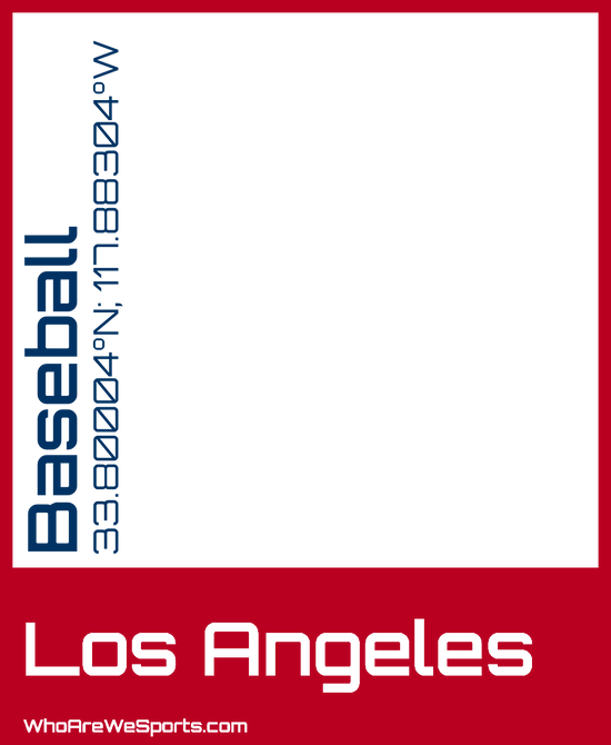 Los Angeles Baseball (A) T-shirt (Red/Blue)