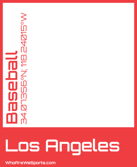Los Angeles Baseball (N) T-shirt (Red)