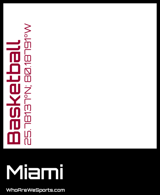 Miami Basketball Mug (Black/Red)