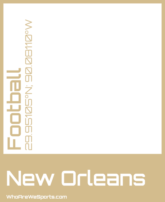 New Orleans Pro Football T-shirt (Gold)