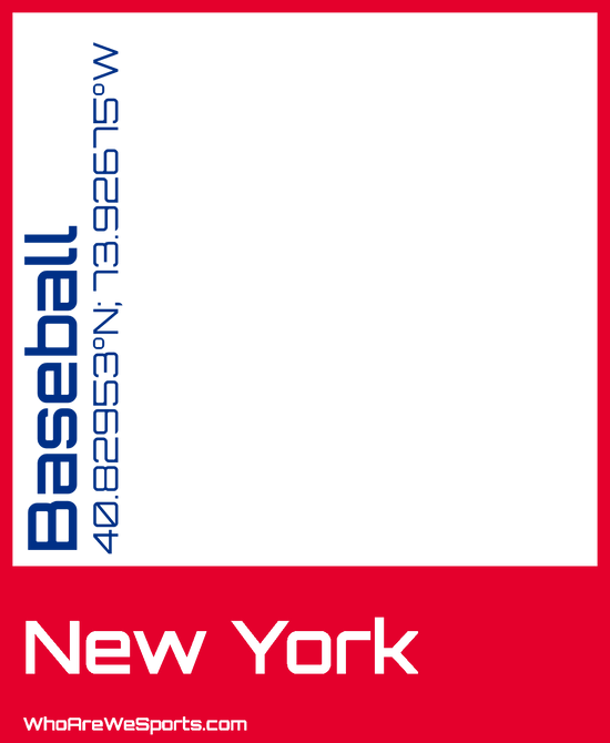 New York (A) Baseball T-shirt (Red/Blue)
