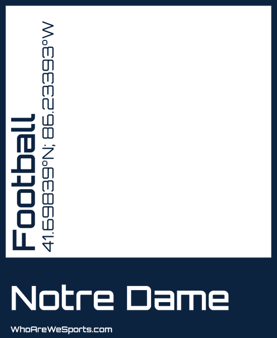 Notre Dame College Football T-shirt (Blue)