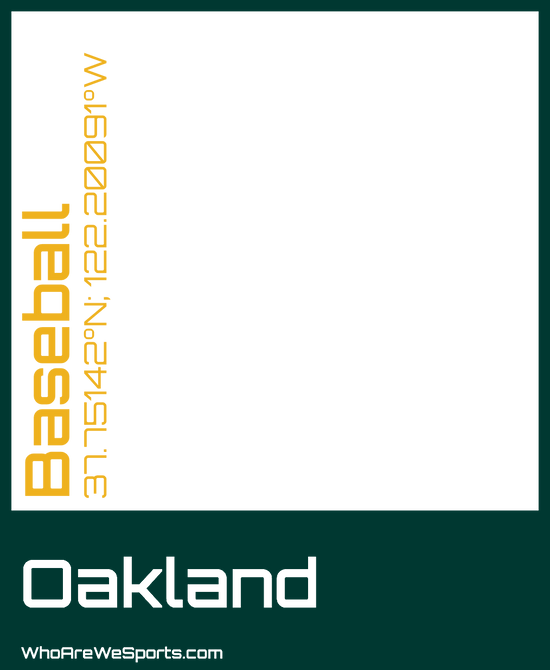 Oakland Baseball T-shirt (Green/Gold)