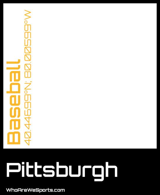 Pittsburgh Baseball T-shirt (Black/Yellow)