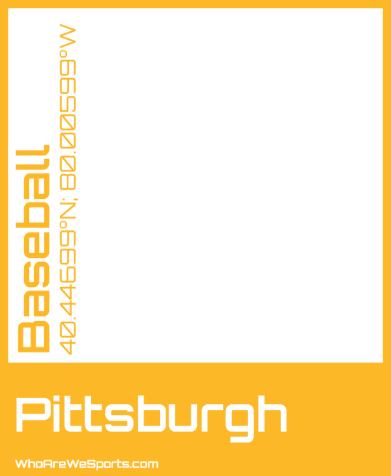 Pittsburgh Baseball T-shirt (Yellow)