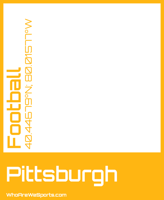 Pittsburgh Pro Football T-shirt (Yellow)