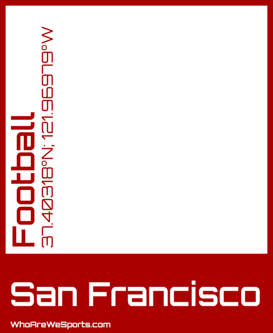 San Francisco Pro Football T-shirt (Red)