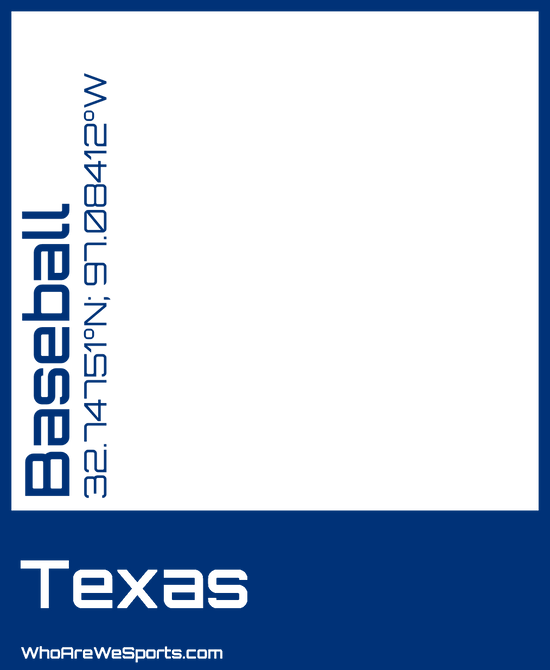 Texas Baseball T-shirt (Blue)