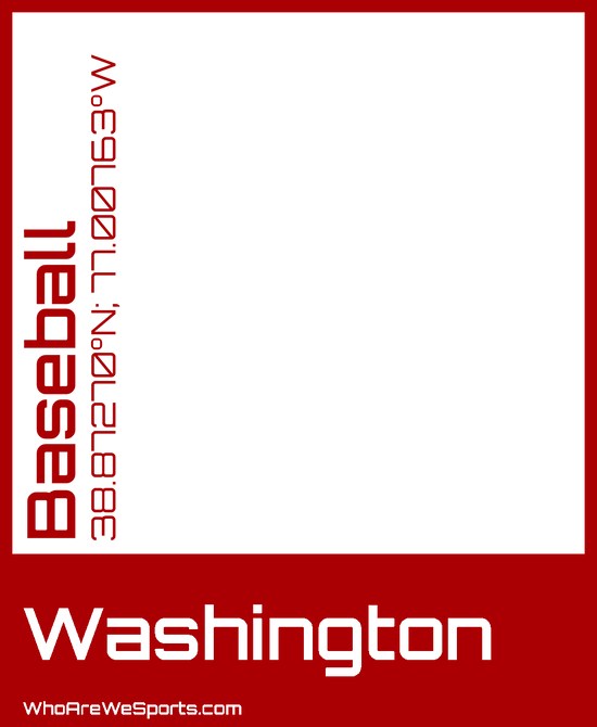 Washington Baseball T-shirt (Red)