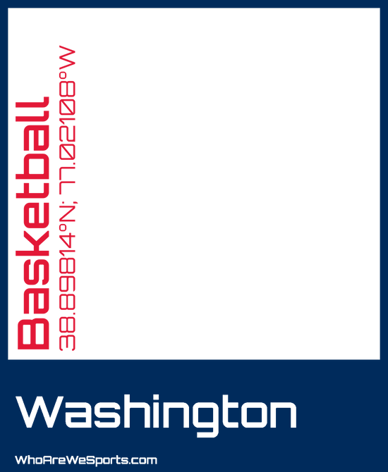 Washington Basketball Mug (Blue/Red)