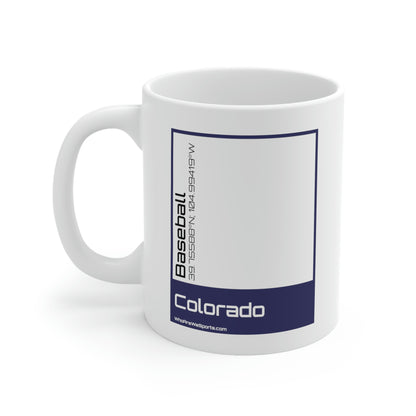 Colorado Baseball Mug (Purple/Black)