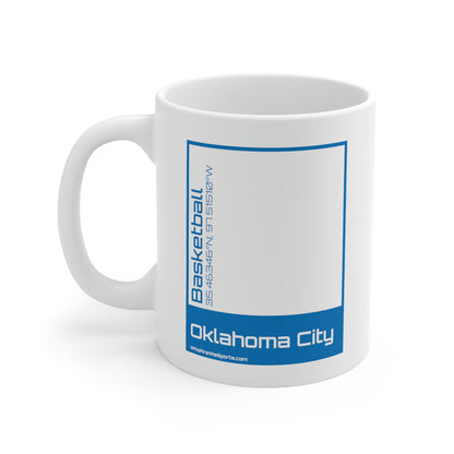 Oklahoma City Basketball Mug (Blue)